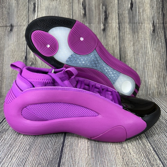 Adidas Harden Volume 8 Purple Burst/Core Black/Silver Metallic Mens sizes IG6647 - Picture 1 of 7